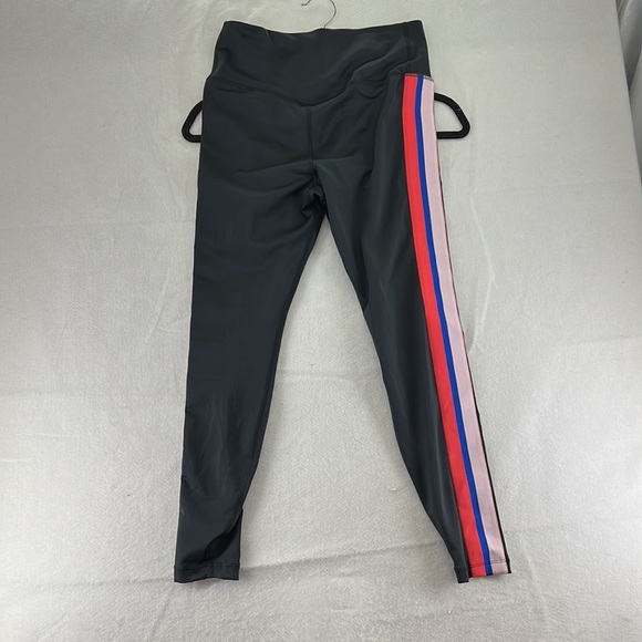 Nike Dri Fit Leggings Pants Black Red Womens Size M Athletic Workout Active - Picture 8 of 9